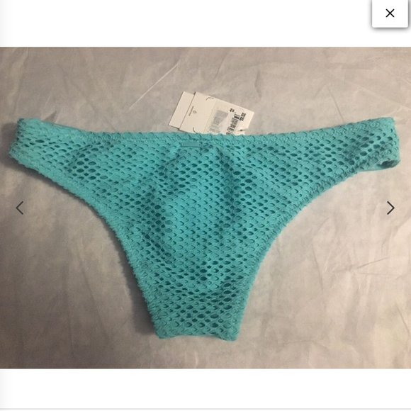 NWT Volcom Love‎ & Haight Retro Bikini Bottoms Blue Bird [SZ Medium ] - Picture 4 of 6